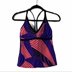Nike Purple Blue Pink Active Tank Top SMALL